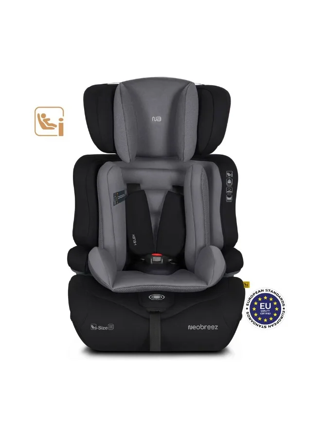 neobreez I-ELEK Universal Baby/Kids/Child/Toddler Safety 3-In-1 Car Seat, I-Size, ECER129, High Back Booster Car Seat,  Adjustable Headrest,  3-Point Safety Belt, 5 Point Harness, 9-36 Kg, 15m-12Yrs, Group 1/2/3