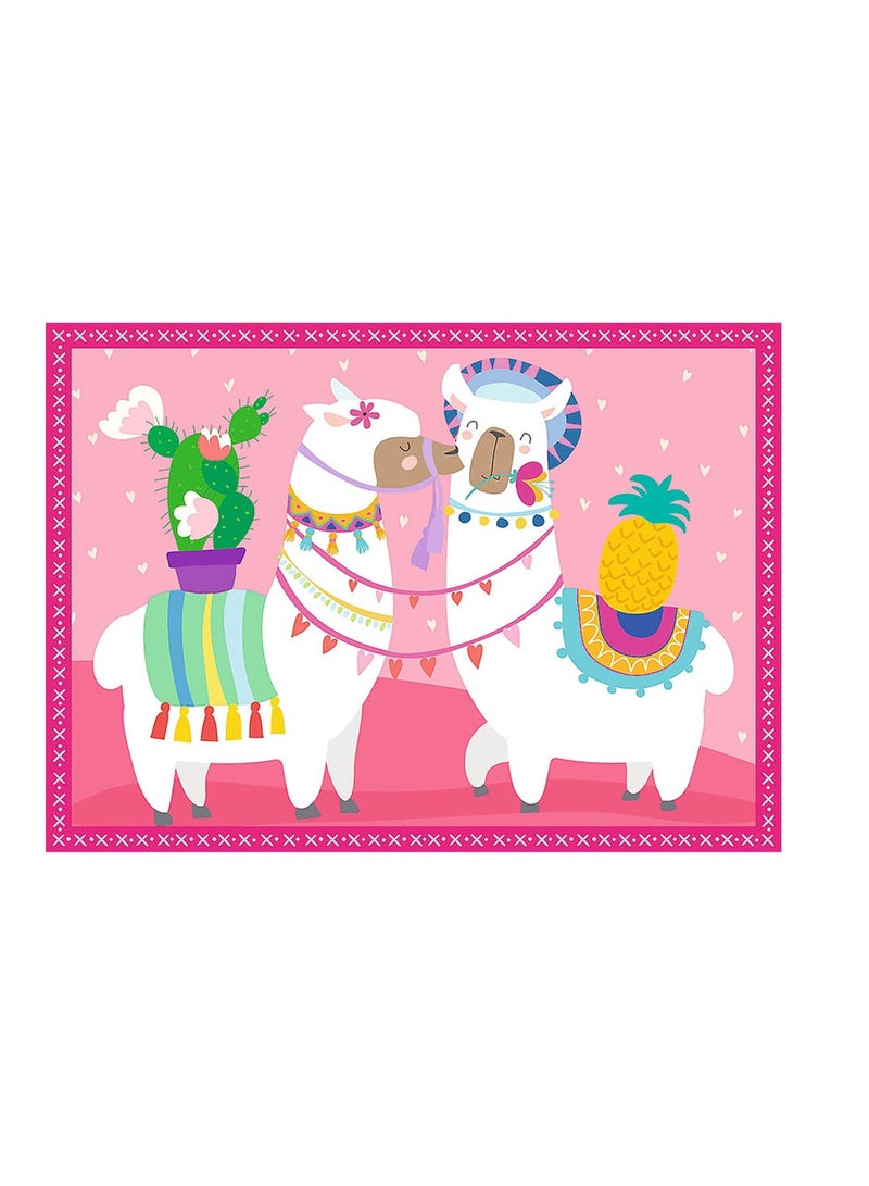 Trefl - Llamas on vacation 4 in 1 Puzzle 35 + 48 + 54 + 70 Pieces - 34322