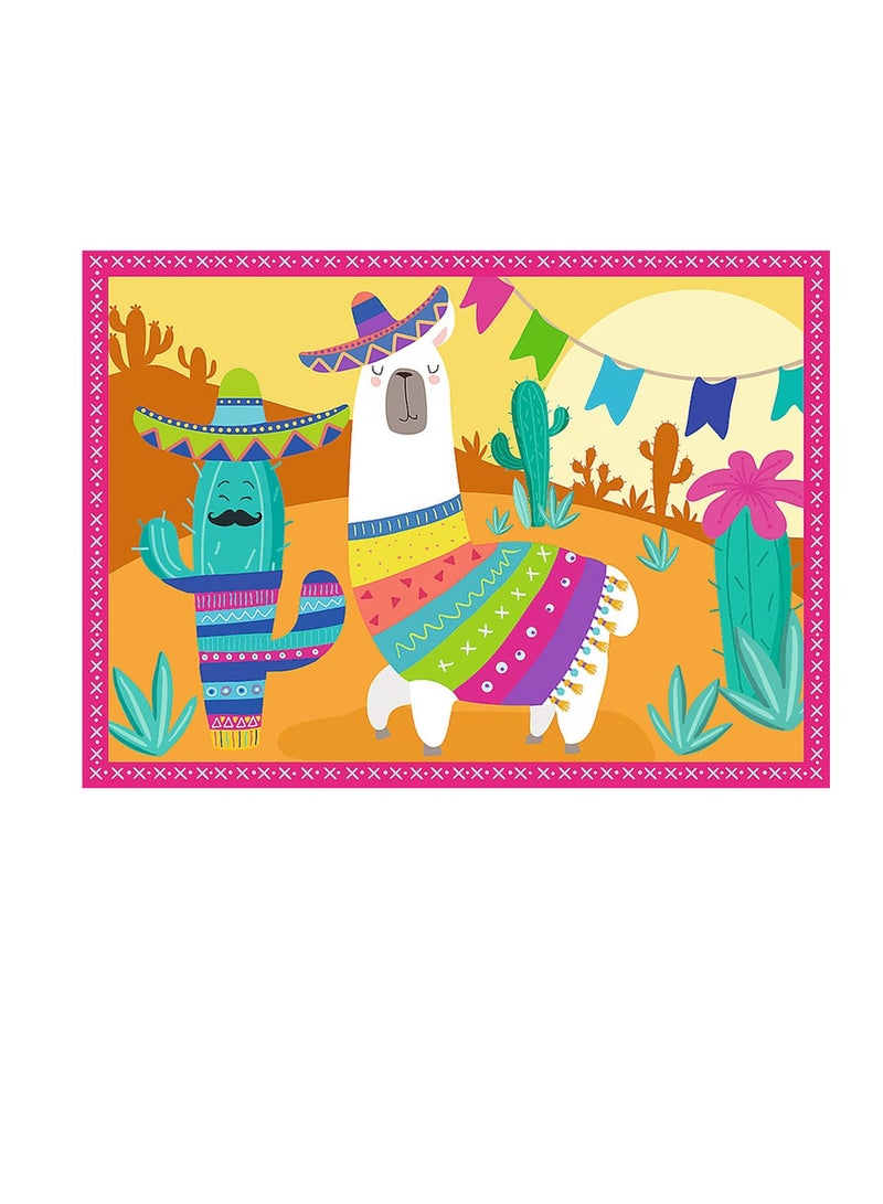 Trefl - Llamas on vacation 4 in 1 Puzzle 35 + 48 + 54 + 70 Pieces - 34322