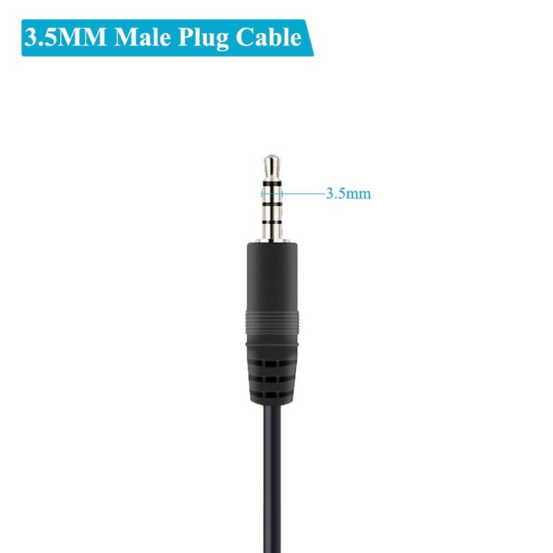 Fancasee 6FT 3.5mm 1/8" to Speaker Wire TRRS Stereo Male Plug to Bare Wire Pigtail 3.5mm Jack Connector Adapter Repair Audio Cable for Microphone Headphone Headset Earphone Speaker - Image 3