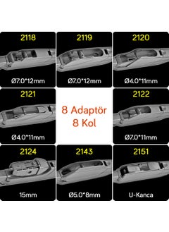 RBW 95016 Plastic Multi-Fit 16 Inch / 400 mm Rear Wiper with 8 Adapters  - Image 3