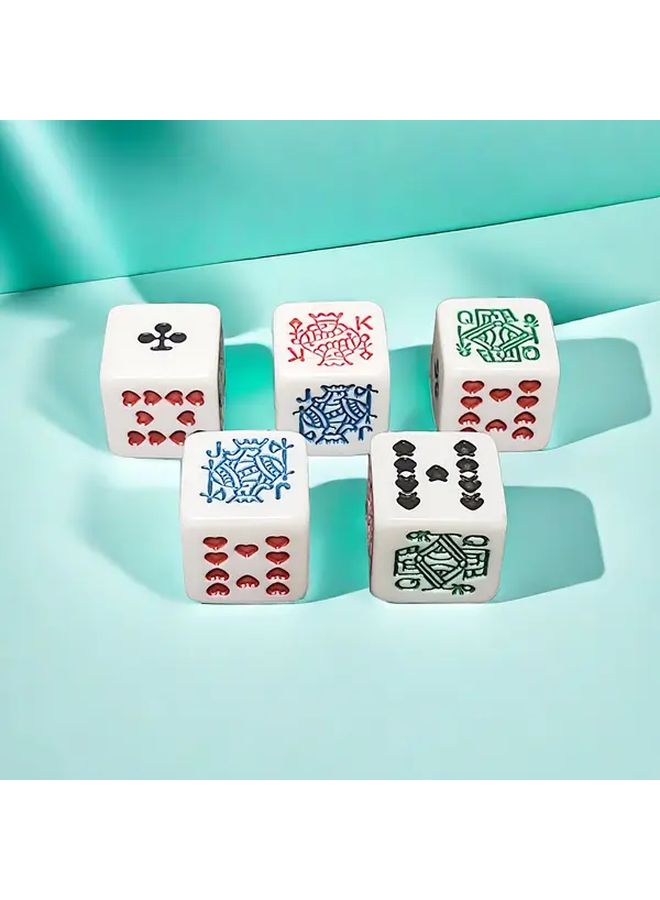 10pcs 16mm Square JQK Pattern Dice For Board Games Entertainment - Image 3