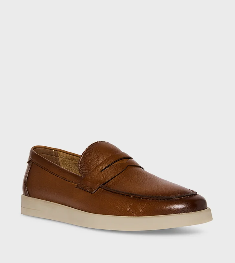 Steve Madden Mossing Tan Men's Monk Strap Shoes