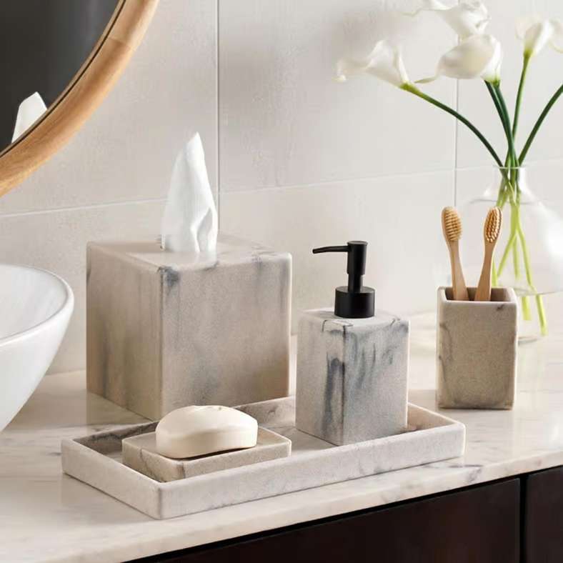 Pan Home Mist Tissue Box Cover 14x14x14.5cm-Beige - 211AIC9903877 - Image 2