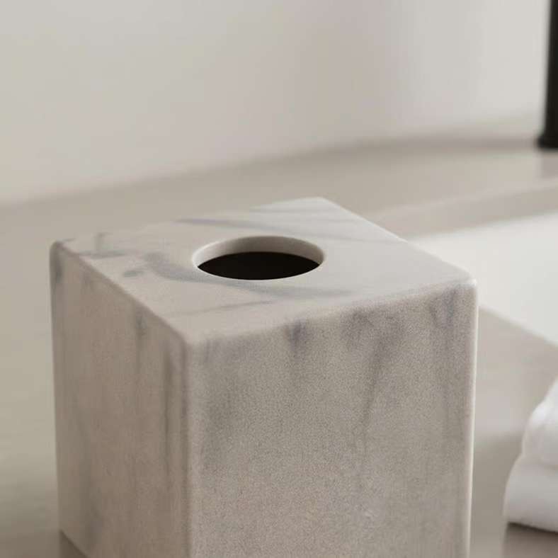 Pan Home Mist Tissue Box Cover 14x14x14.5cm-Beige - 211AIC9903877 - Image 1