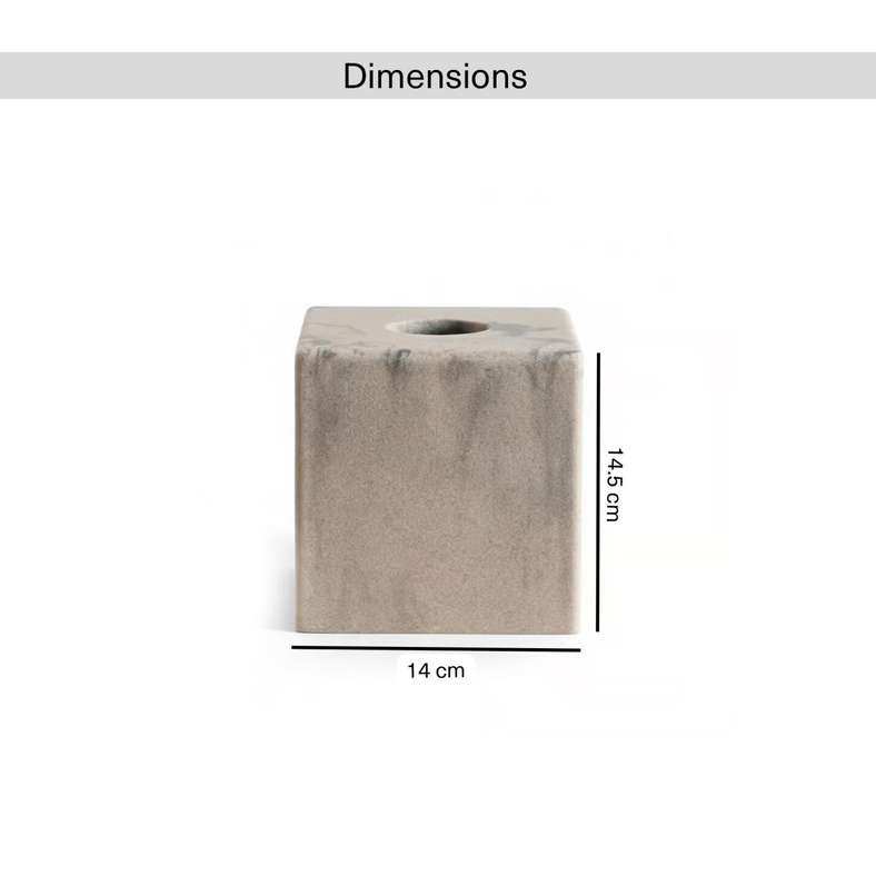 Pan Home Mist Tissue Box Cover 14x14x14.5cm-Beige - 211AIC9903877 - Image 5