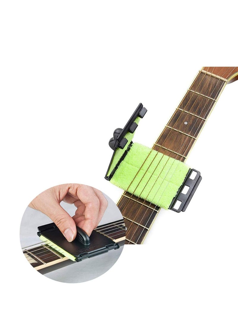 null - Guitar String Cleaner, Electric Bass Guitar Fretboard,String Cleaner, Guitar Fingerboard String Cleaner Maintaining Tool String Cleaner Maintenance Care for Guitar/Bass/Mandolin/Ukulele - Image 1
