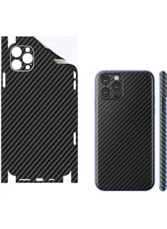SARAOONT iPhone 13 Pro 1 Piece Carbon Fiber Skin Wrap and 2 Piece 10H Screen Protectors  - Image 2