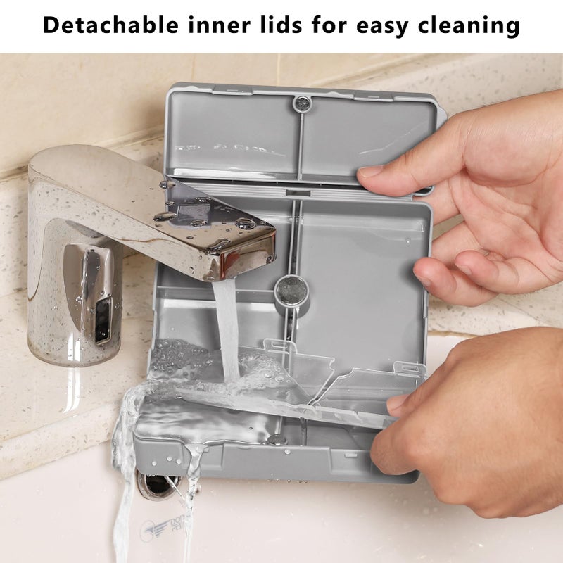 FYY Daily Pill Organizer,7 Compartments Portable Pill Case Travel Pill Organizer,[Folding Design] Pill Box for Purse Pocket to Hold Vitamins,Cod Liver Oil,Supplements and Medication-Grey - Image 5