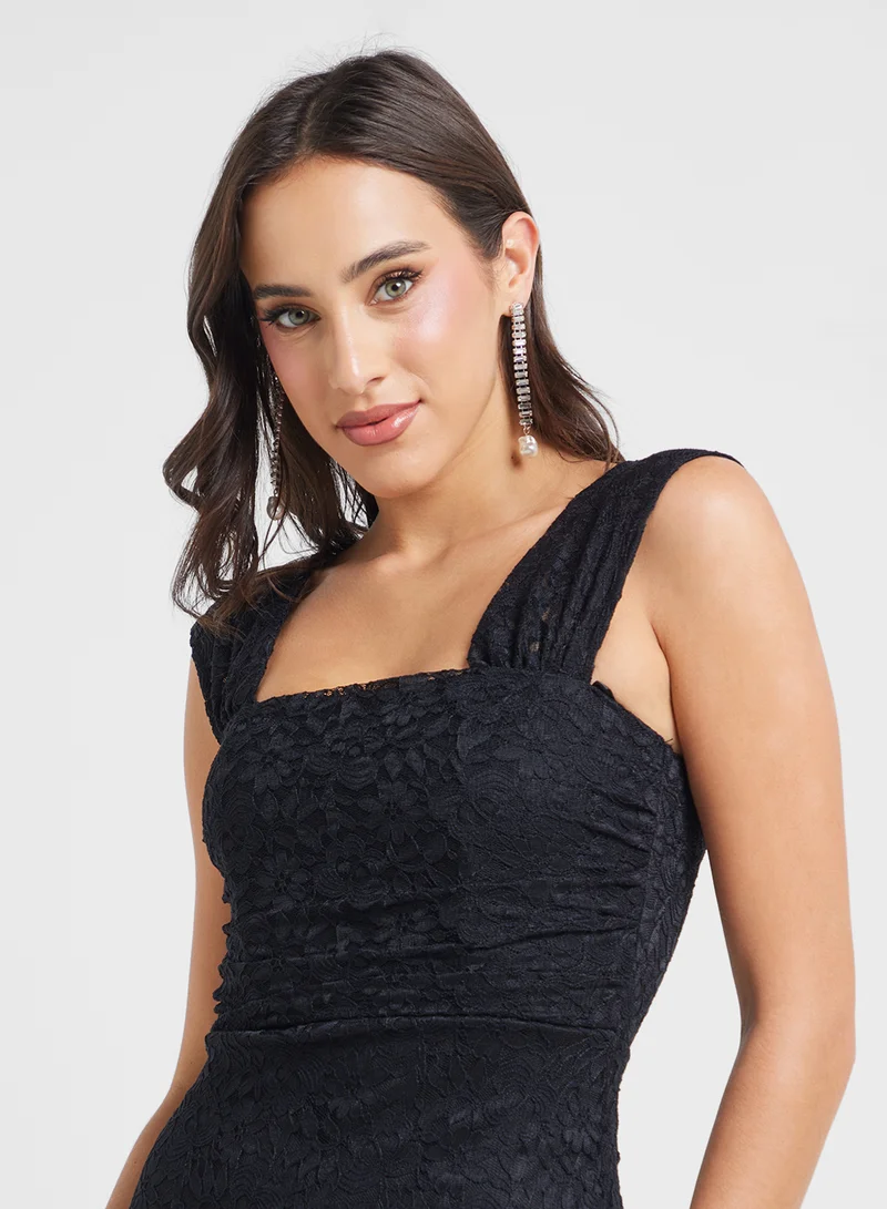 TFNC Lace Asymmetric Dress