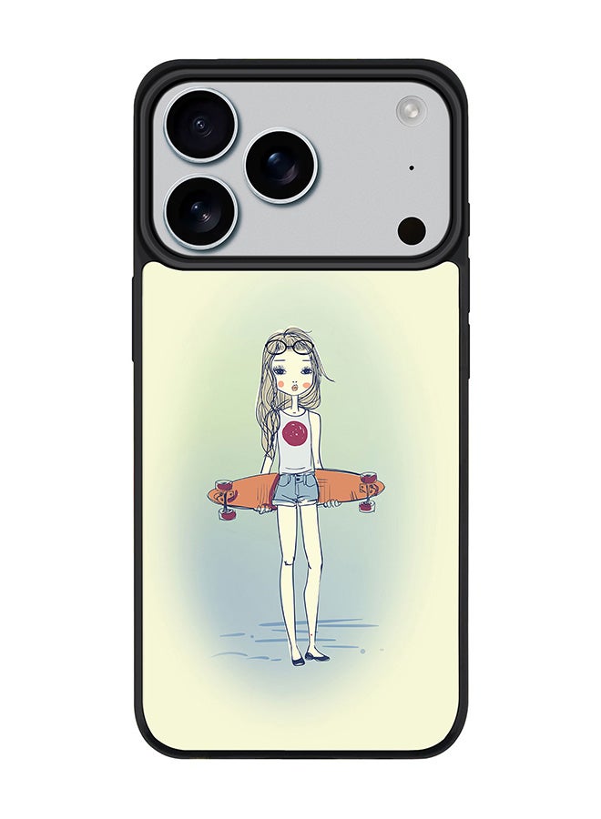 Stylizedd iPhone 17 Pro Case, [Compatible with MagSafe] Slim Magnetic cover Phone Case iPhone 17 Pro -Skater Girl - Image 1