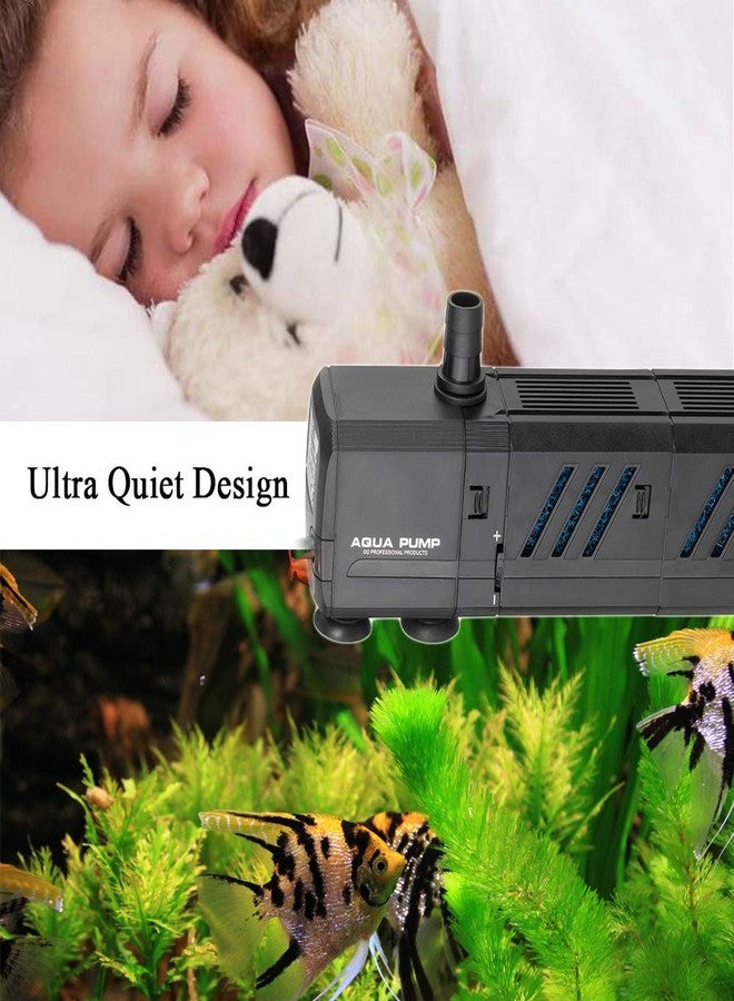 MQ 130GPH Submersible Water Pump (500L/H, 6W) with Filters and Water Nozzles, Ultra Quiet for Aquarium, Fish Tank, Pond, Fountain, Hydroponics - Image 4