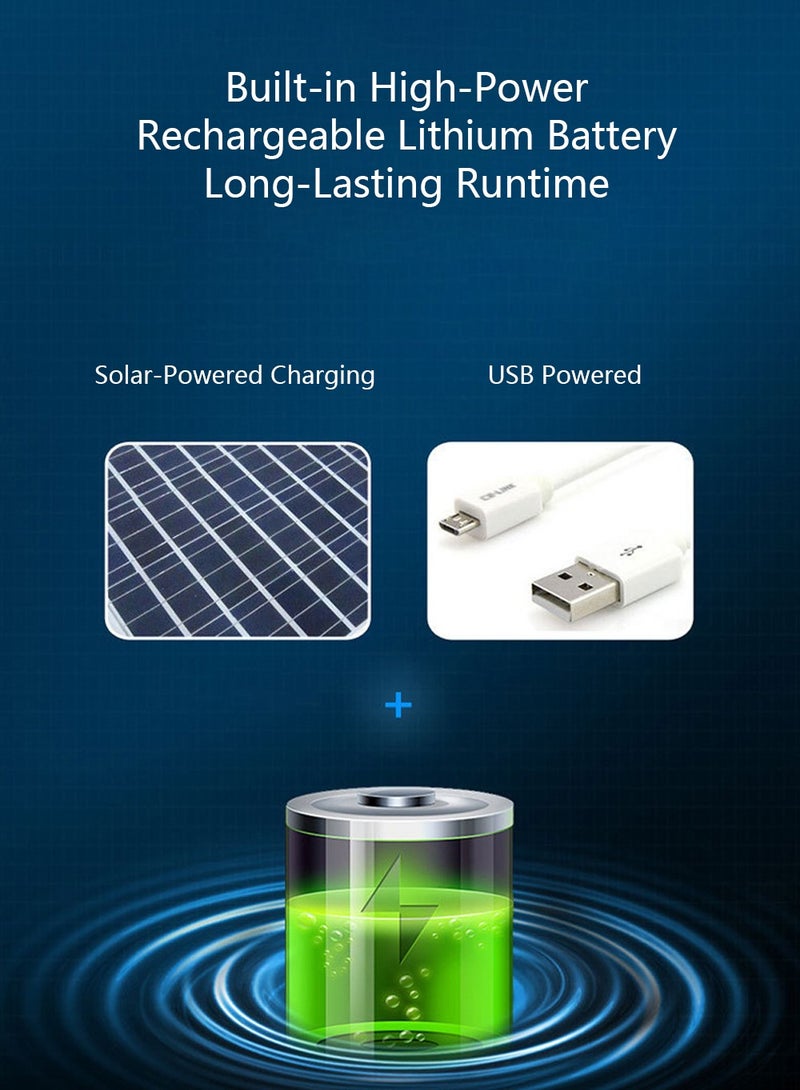 Outdoor Wide Brim Sun Hat with 2 Solar Fan Sun Bucket Hat for Men Women UPF 50+ Bucket Fishing & Beach Hat with Fan Built in - Image 4