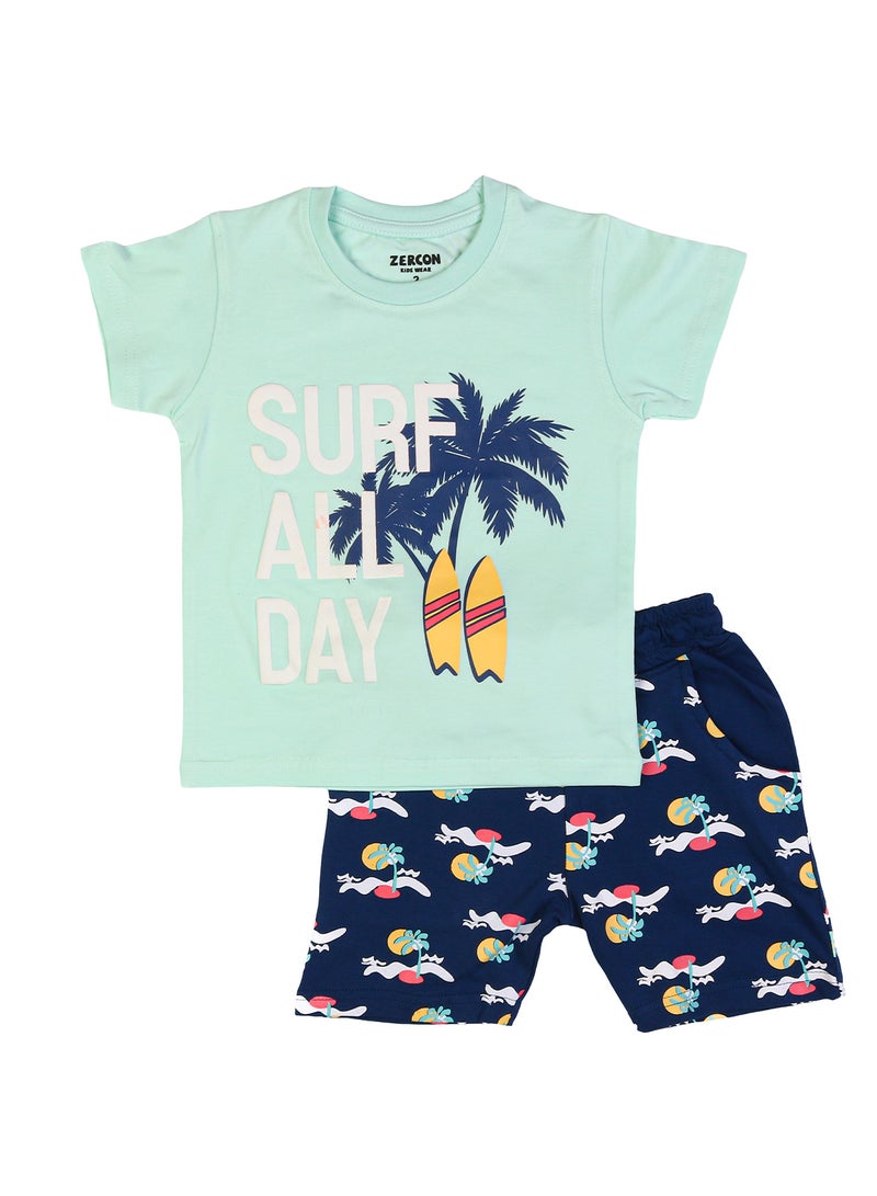 Zercon Summer Pajama Set for Boys - Summer Set for Boys - Image 1