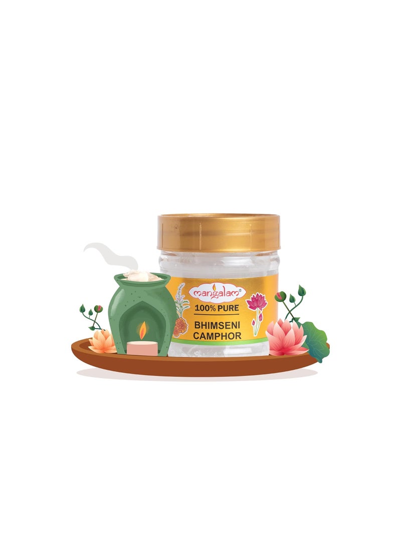 Mangalam MANGALAM Bhimseni Camphor Chunk 50G Jar   Pack Of 1  - Image 2