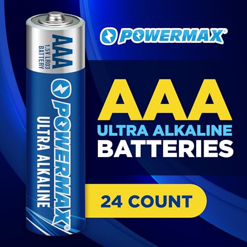 Powermax 24-Count Triple AAA Batteries, Ultra Long Lasting Alkaline Battery for Home and Office, 10-Year Shelf Life, Reclosable Packaging - Image 2