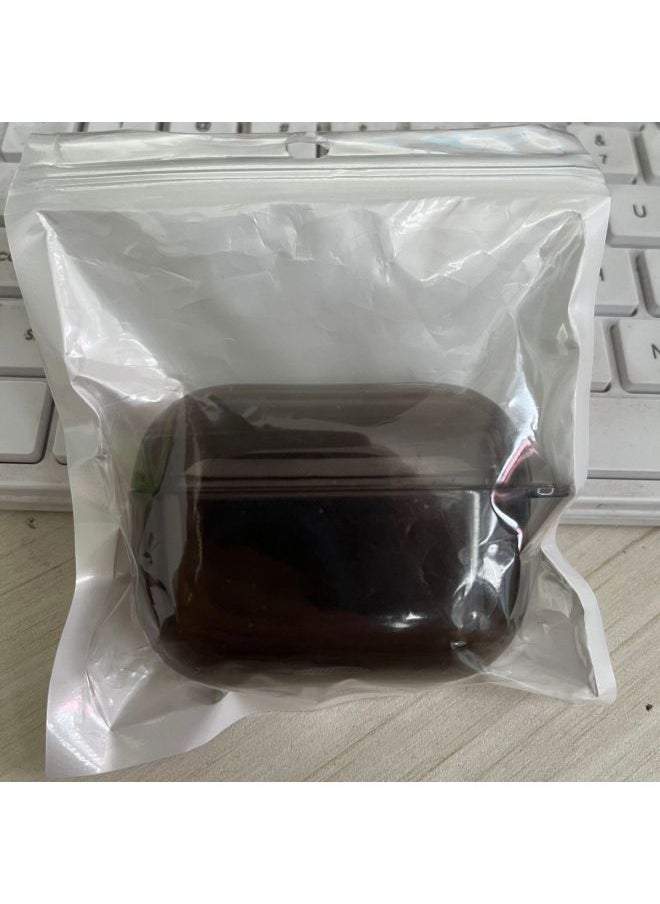 Suitable For Airpods Protective Apple Case Pro2 Transparent Headphone Case 3/4 Generation Headphone Case 5th Generation Tpu Material-Color:Transparent Black Soft Shell + Pearlescent Bag-Model:airpods Pro (with Hanging Ears)