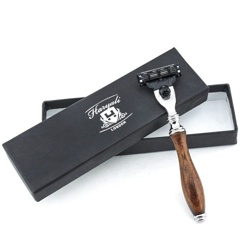 Haryali London Haryali Mens Shaving Safety RazorWooden Handle