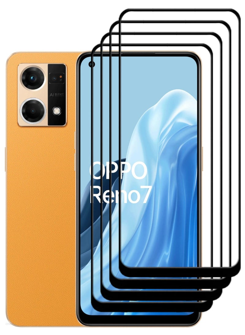 ACLIX 4 Pieces Antistatic ESD Dustproof Premium Quality High Definition Tempered Glass Screen Protector Designed For Oppo Reno7 - Image 1