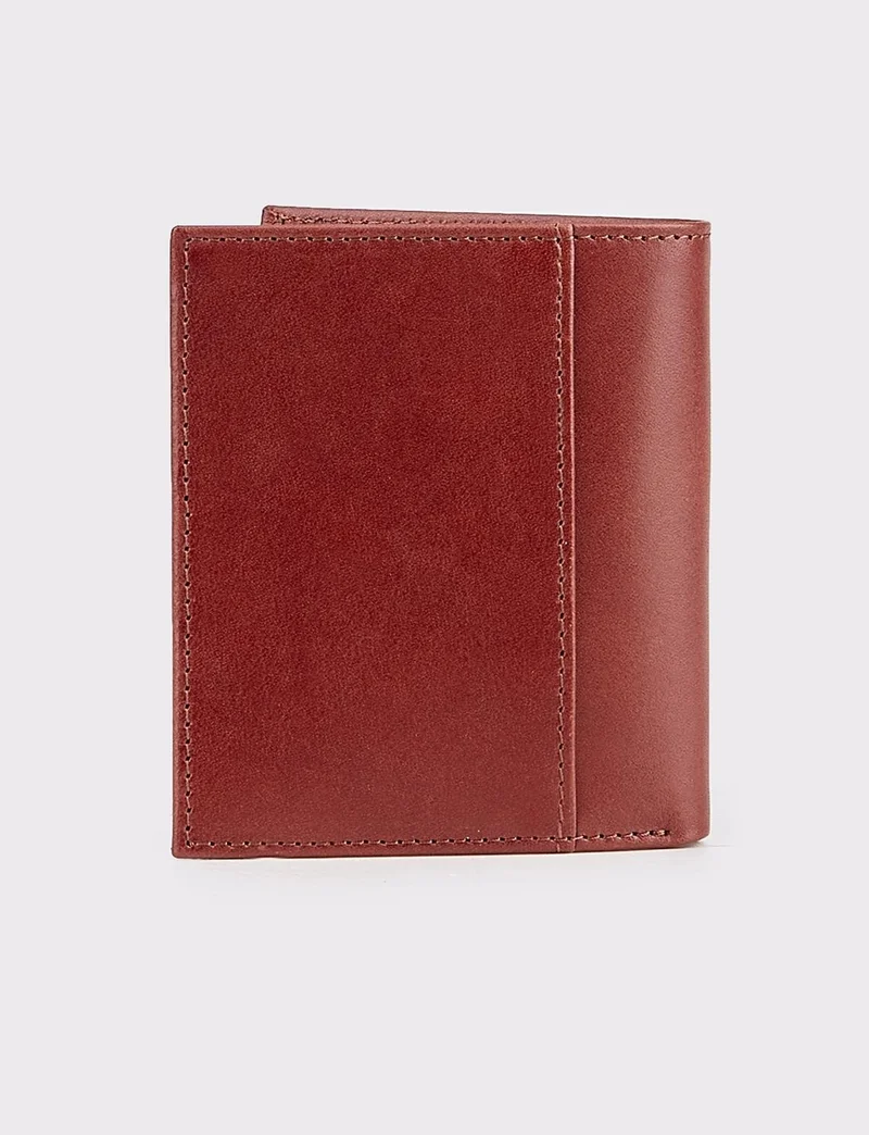 Cabani Men's Genuine Leather Brown Card Holder Wallet