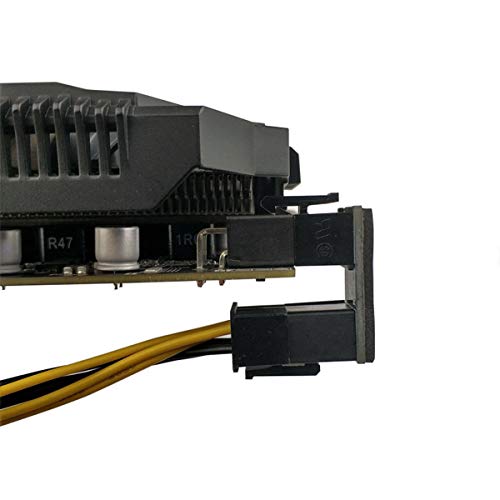 chenyang 2 Pack ATX 6Pin Male to Female 180 Degree Angled Power Connector Adapter for GPU Graphics Card - Image 3