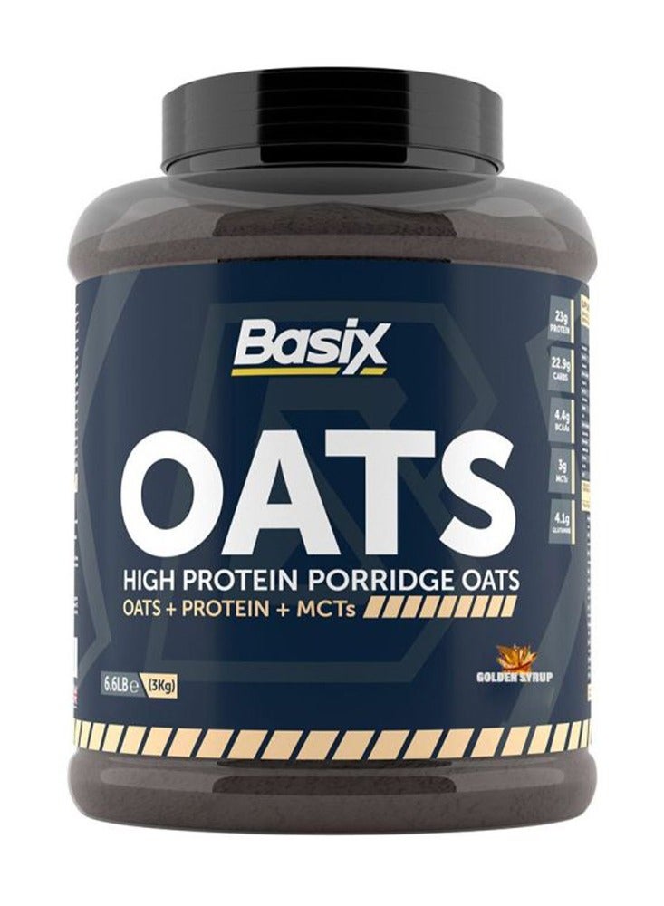 Basix Oats Protein Porridge 3kg Golden Syrup