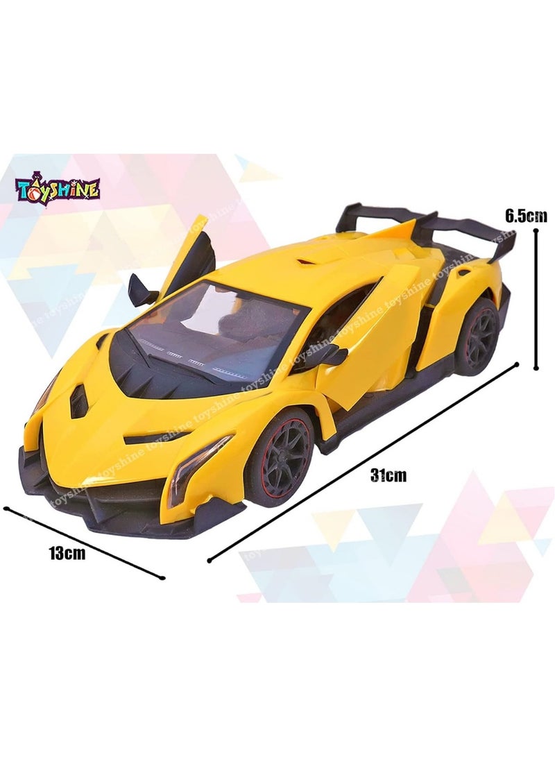 Toyshine 1:14 Remote Control Sports Car Models Charging Control Pedal Steering Wheel Gravity Induction Drift RC Children's  - Image 2