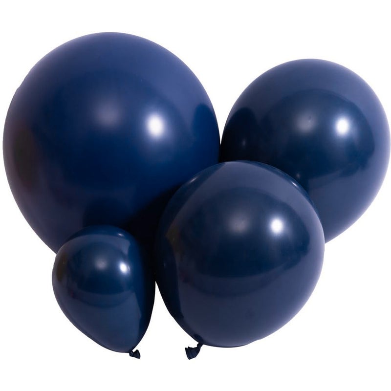 DECGOL Navy Blue Balloons 100pcs Dark Blue Latex Party Balloons Different Sizes 18 12 10 5 Inch Night Blue Balloon Garland for Birthday Party Graduation Baby Shower Wedding Holiday Balloon Decoration - Image 3