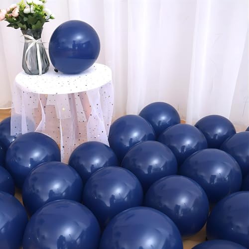 DECGOL Navy Blue Balloons 100pcs Dark Blue Latex Party Balloons Different Sizes 18 12 10 5 Inch Night Blue Balloon Garland for Birthday Party Graduation Baby Shower Wedding Holiday Balloon Decoration - Image 5