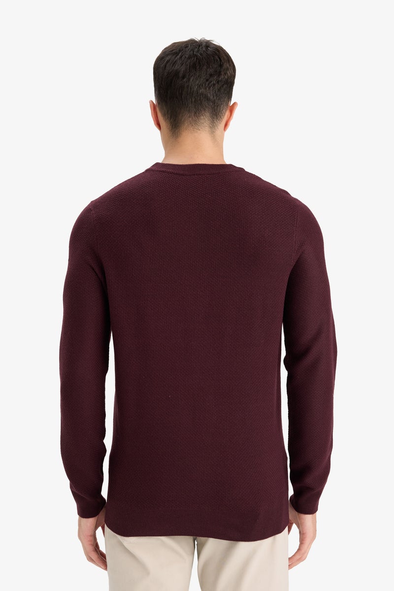 DeFacto Red Man Standard Fit Crew Neck Knitwear Pullover Casual - Image 4