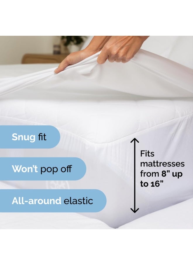 CGK Unlimited - King Size 4 Piece Sheet Set Comfy Breathable And Cooling Sheets Hotel Luxury Bed Sheets For Women And Men Deep Pockets Easy Fit Extra Soft And Wrinkle Free Sheets White Oeko Tex Bed Sheet Set - Image 1
