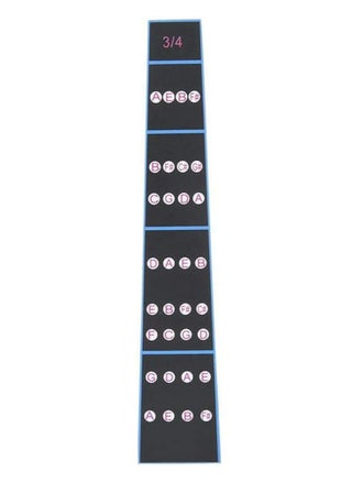 3/4 Violin Sticker