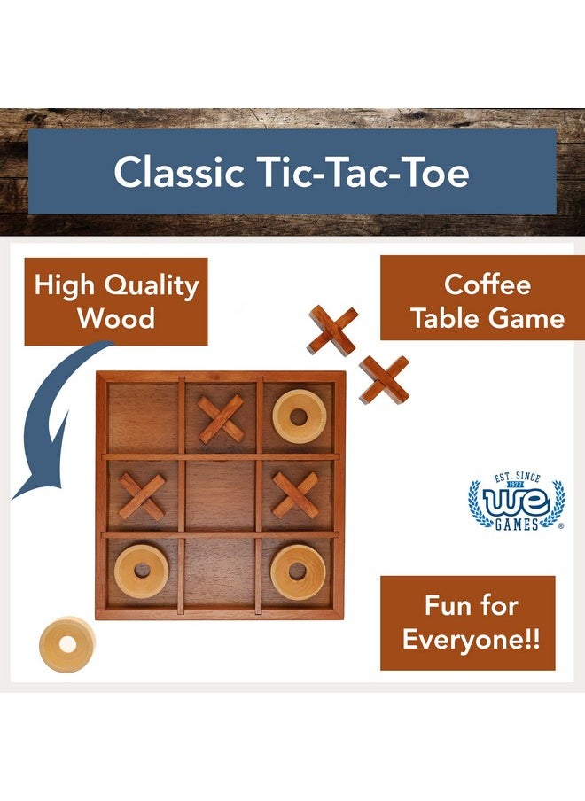 WE Games WE Games Tic-tac-Toe Wooden Board Game  - Image 2