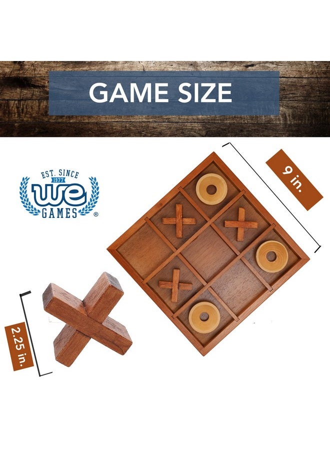 WE Games WE Games Tic-tac-Toe Wooden Board Game  - Image 3