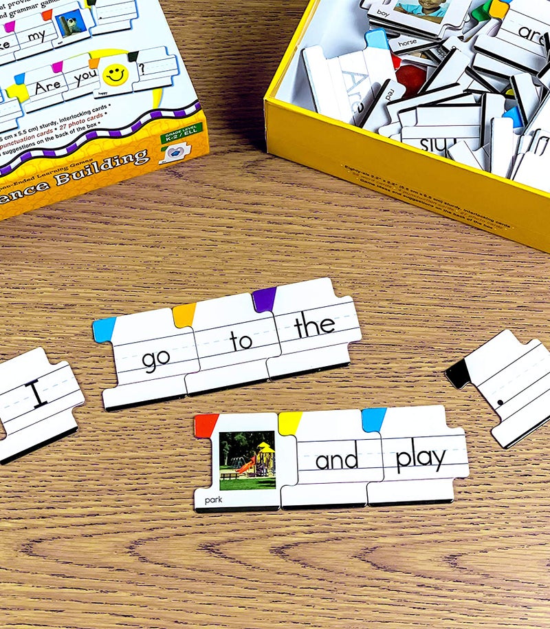 Key Education Sentence Building Game, Phonics Puzzles for Kids Ages 6-8, Learn to Read Parts of Speech, Sight Words, and More, Speech Therapy Materials for Kindergarten, 1st Grade, and Up - Image 5