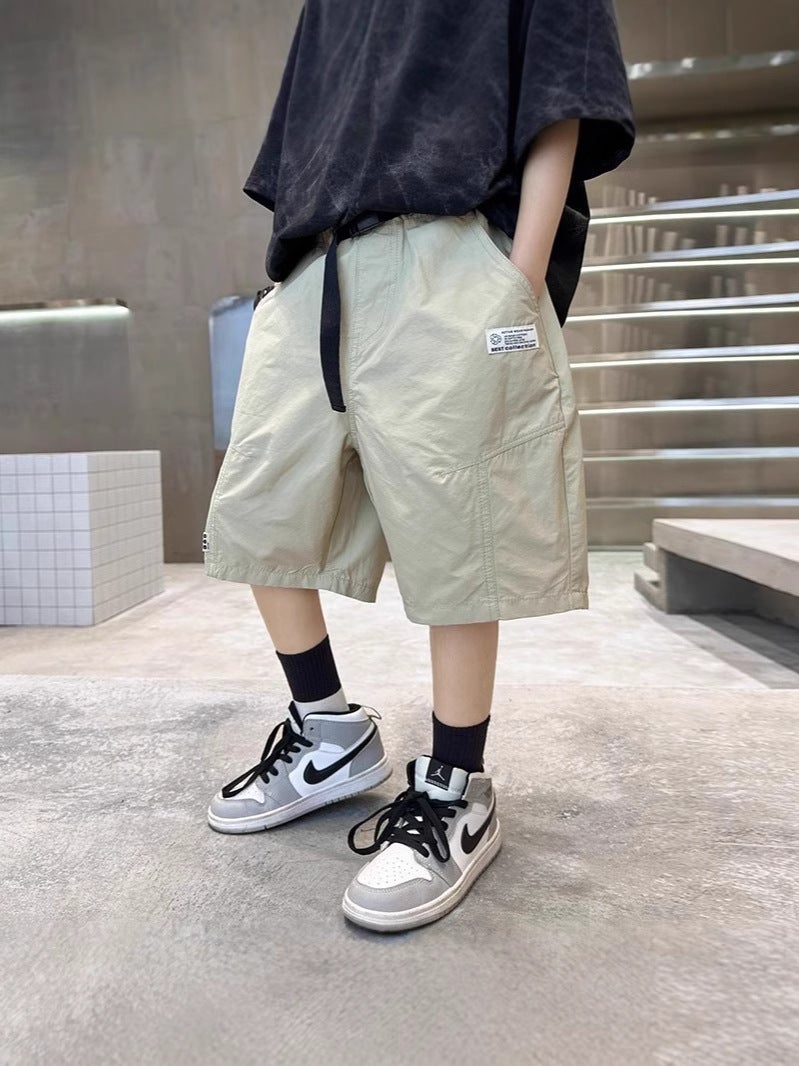 Boys' Shorts Summer Children'S Casual Pants For Older Boys, Knee-Length Thin Trendy Shorts - Image 2