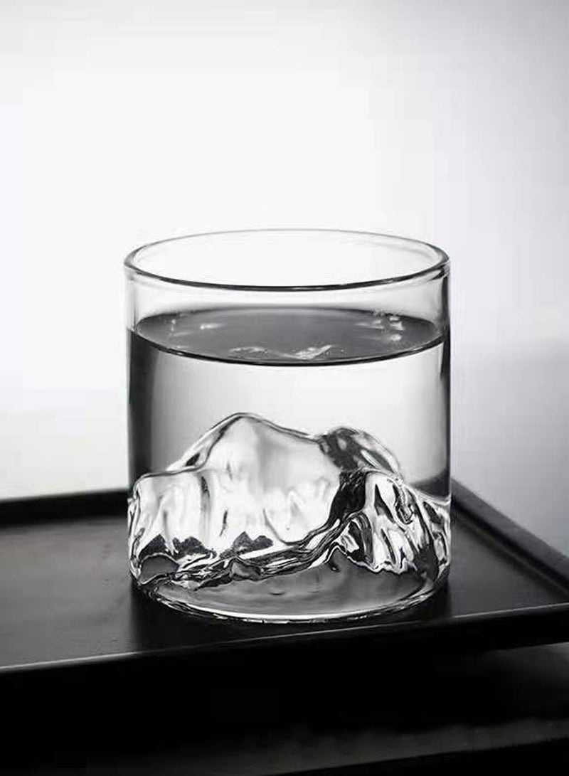 6-Piece Transparent 300Ml High Borosilicate Glass Mountain-View Cups – Unique Hidden Mountain Design Drinking Glasses For Beverage Serving - Image 5