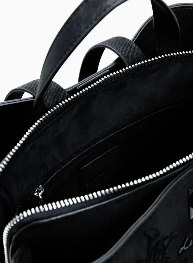 ديسيجوال حقيبة ظهر صغيرة بنقوش زهور ثلاثية الأبعاد