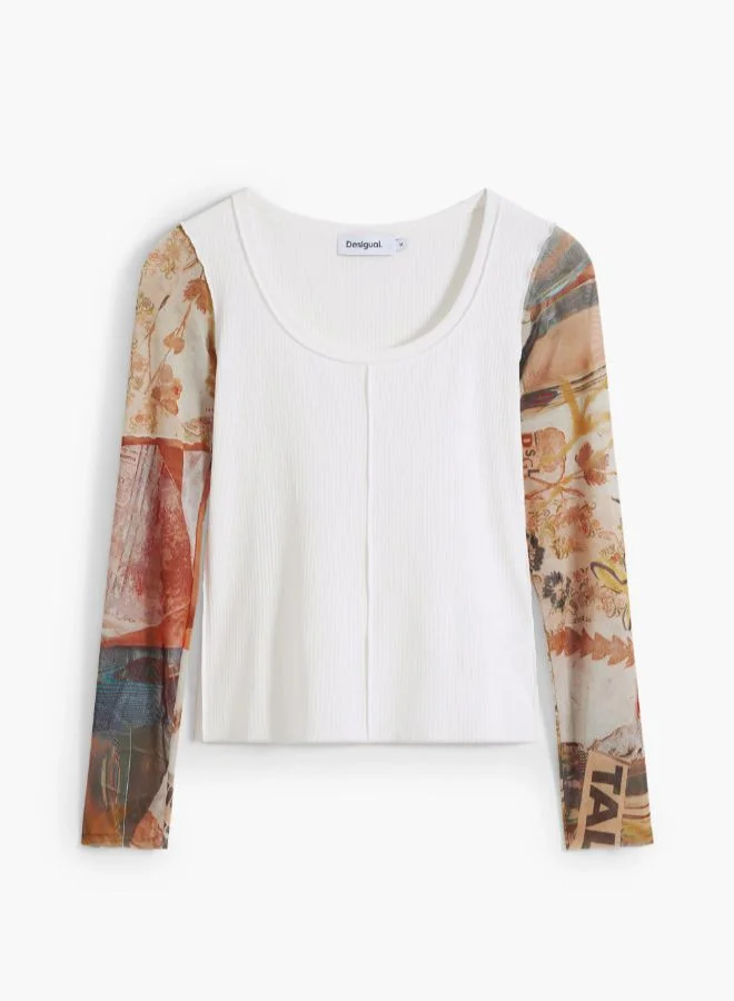 ديسيجوال حقيبة ظهر صغيرة بنقوش زهور ثلاثية الأبعاد