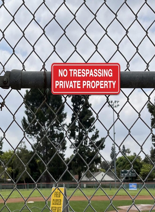 All Quality Standard No Trespassing Private Property Sign - Black/Gold - Large - Image 3