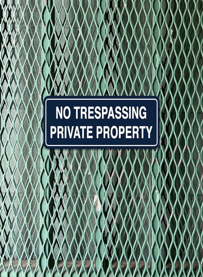 All Quality Standard No Trespassing Private Property Sign - Black/Gold - Large - Image 4