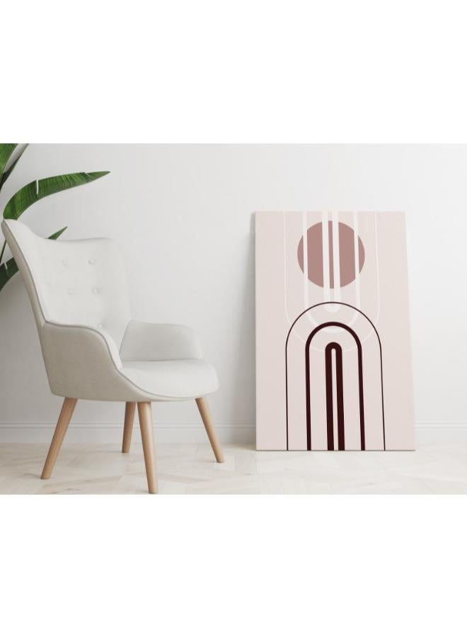 Home Gallery Hand drawn flat design gemotric Printed Canvas wall art - Image 3