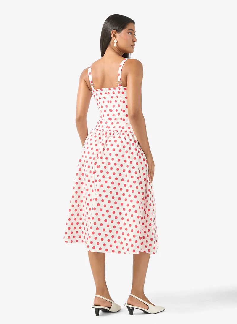 ELLA Polka Print Dress