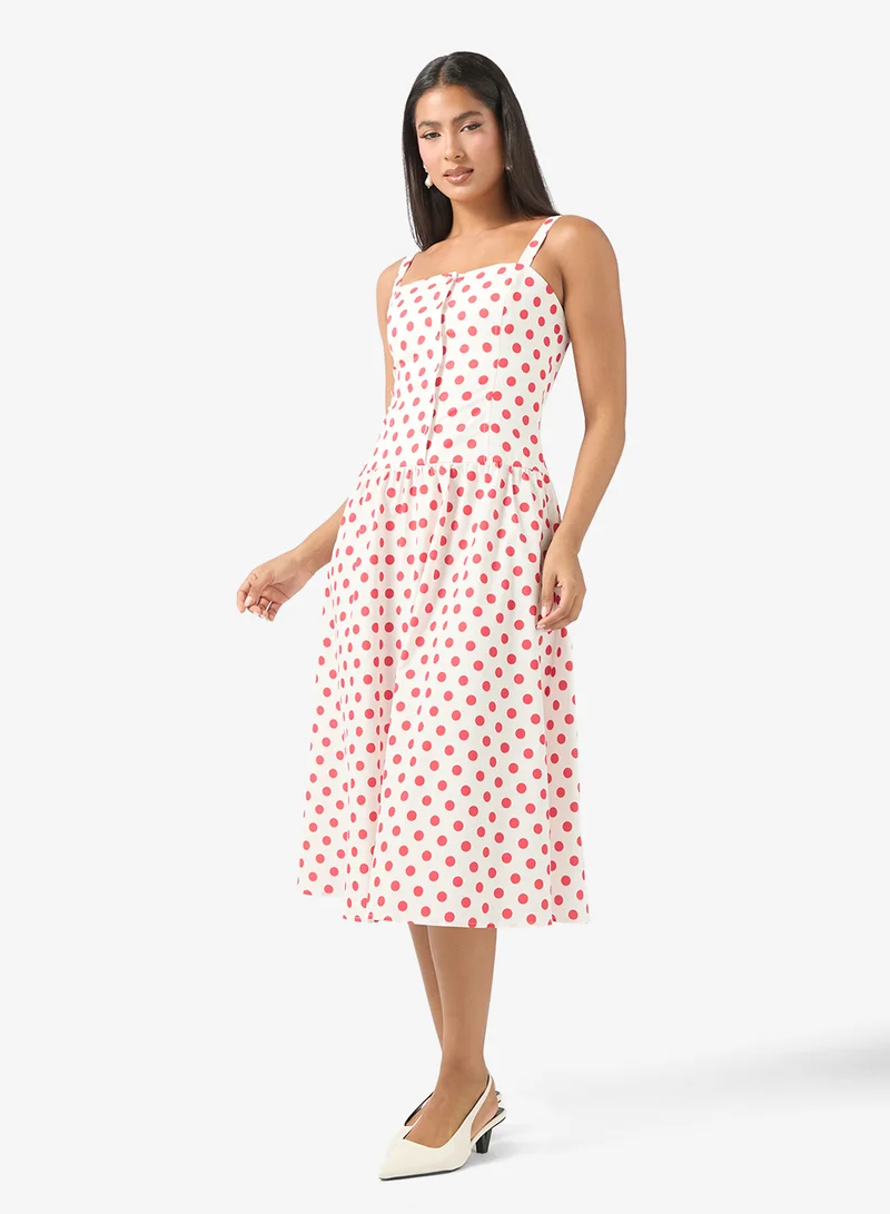 ELLA Polka Print Dress