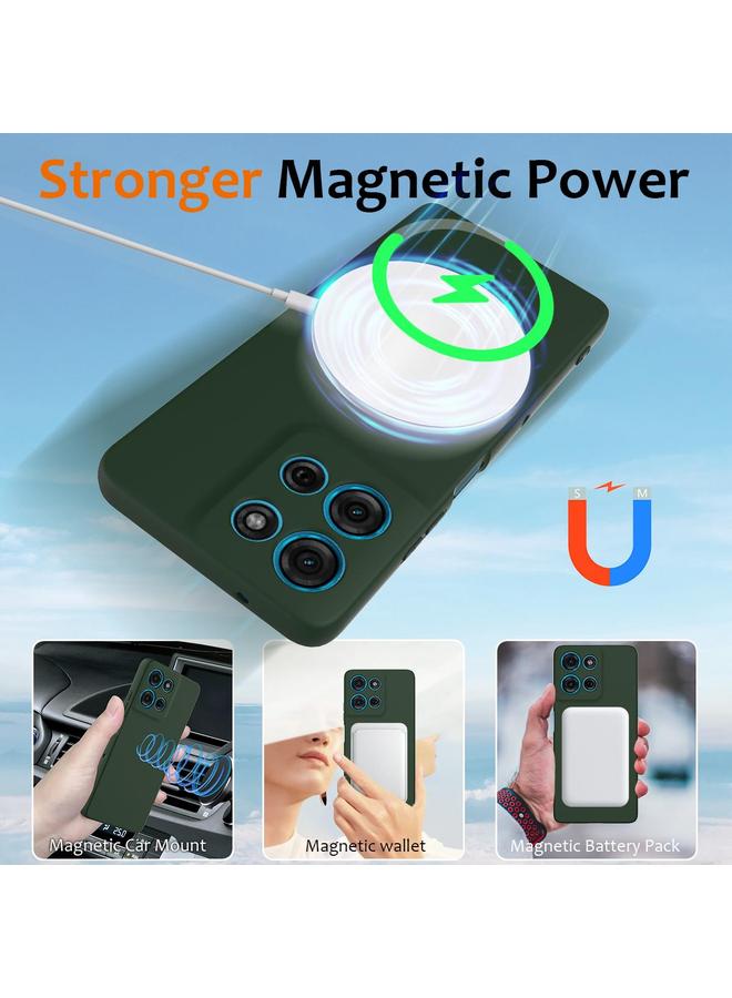 S-TOP Case For Motorola Moto G75 5G Shockproof Silicone Magsafe Phone Case - Image 3