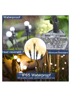 Y&D 8LED Solar Garden Lights Swaying Light, Sway by Wind, Outdoor, Yard Patio Pathway Decoration, Powered Firefly Outdoor Waterproof, Warm White(4 Pack)  - Image 5