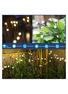 Y&D 8LED Solar Garden Lights Swaying Light, Sway by Wind, Outdoor, Yard Patio Pathway Decoration, Powered Firefly Outdoor Waterproof, Warm White(4 Pack)  - Image 4
