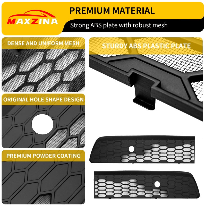 Maxzina Front Bumper Mesh Cover Compatible with 2023-2025 Honda Pilot (Not for 2026) Front Grill Mesh Cover Lower Grille Guard Air Intake Grid Insert ABS Protection for 2024 Pilot Accessories - Image 2