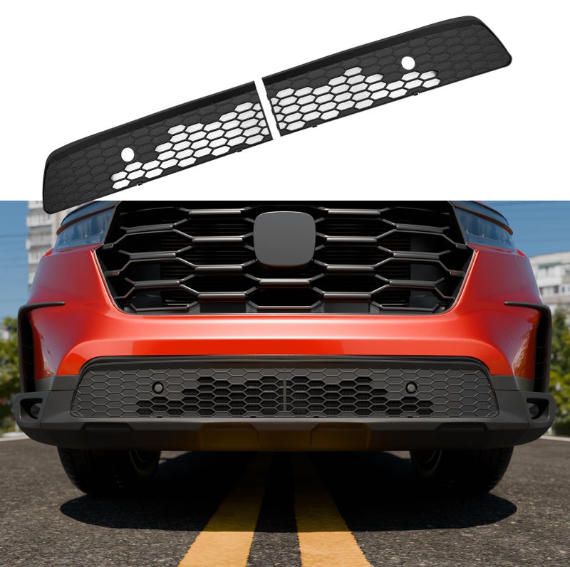 Maxzina Front Bumper Mesh Cover Compatible with 2023-2025 Honda Pilot (Not for 2026) Front Grill Mesh Cover Lower Grille Guard Air Intake Grid Insert ABS Protection for 2024 Pilot Accessories - Image 1