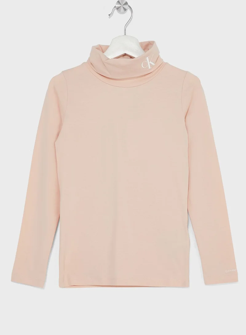 Calvin Klein Jeans Kids High Neck Knitted Sweater